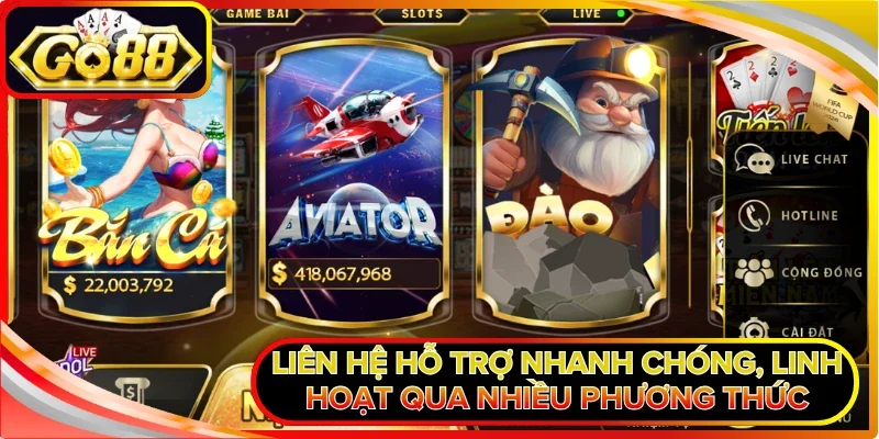 Liên hệ hỗ trợ nhanh chóng, linh hoạt qua nhiều phương thức